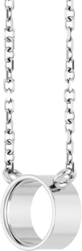 Pakabukas „Bezel-Set Solitaire“ 14k white gold Round 5.5mm (2)