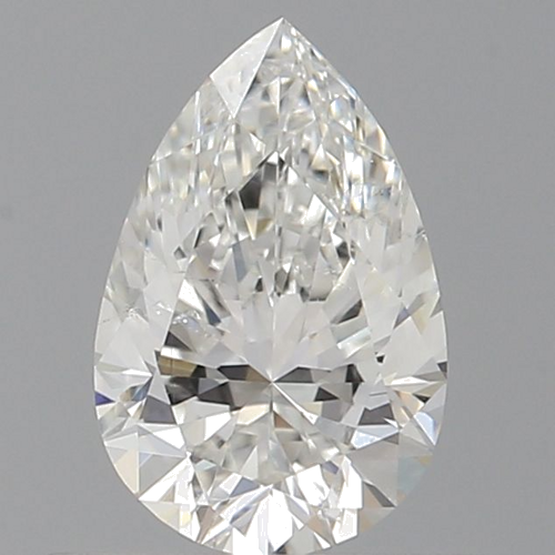 0.6 carat G-SI2 Natūralus Pear Deimantas (1)