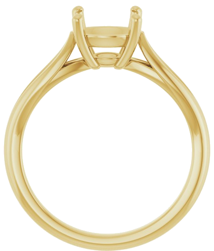 Sužadėtuvių Žiedas „Solitaire“ 14k yellow gold Round 8mm (2)