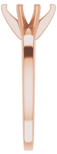 14K Rose 8x4 mm Marquise Solitaire Engagement Ring Mounting (4)