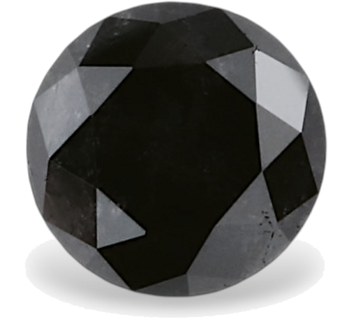 0.81 carat Fancy Black-VVS2 Excellent cut Natūralus Round Deimantas (1)