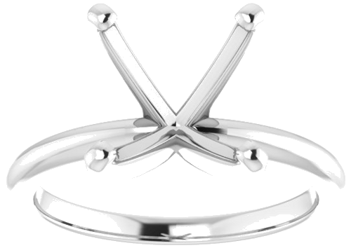 Sužadėtuvių Žiedas „Solitaire“ 585 Baltojo Aukso Square 8mm (3)