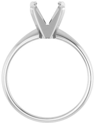 Sužadėtuvių Žiedas „Solitaire“ 14k white gold Round 8mm (2)