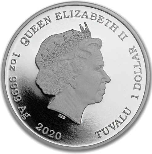 1 oz Джеймс Бонд Golden Eye 2020 Австралия PROOF серебряная монета (3)