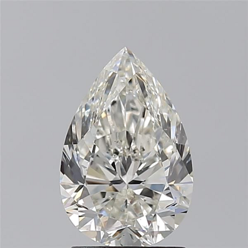 2.01 carat I-SI1 Natūralus Pear Deimantas (1)