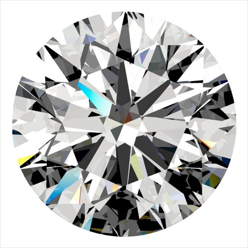 0.4 carat E-SI1 Excellent cut Natūralus Round Deimantas (1)