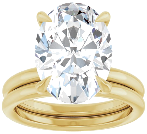 Sužadėtuvių Žiedas „Claw-Prong Solitaire“ 14k yellow gold Oval 14mm x 10mm (8)