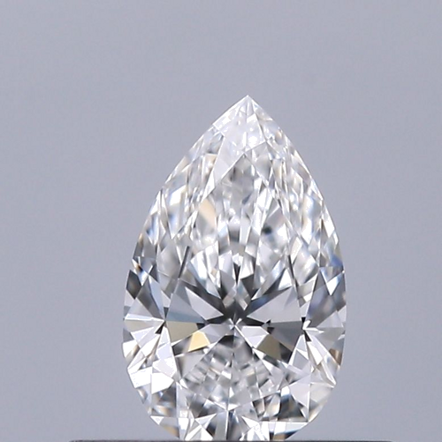 0.32 carat D-VVS1 Natūralus Pear Deimantas (1)