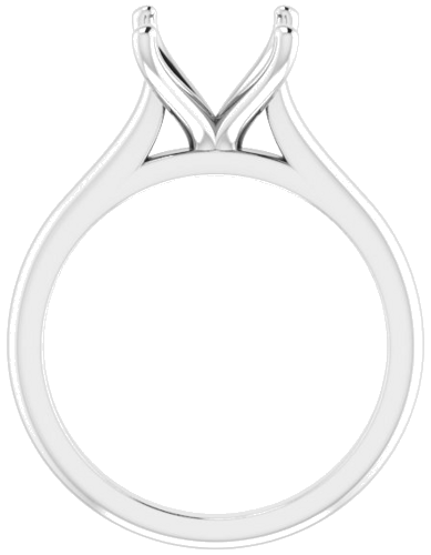 Sužadėtuvių Žiedas „Accented“ 14k white gold Round 9.4mm (2)
