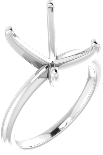 Sužadėtuvių Žiedas „Solitaire“ 585 Baltojo Aukso Emerald 11mm x 9mm (1)