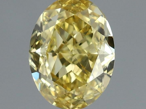 0.51 carat Fancy Intense Yellow-SI1 Natūralus Oval Deimantas (1)
