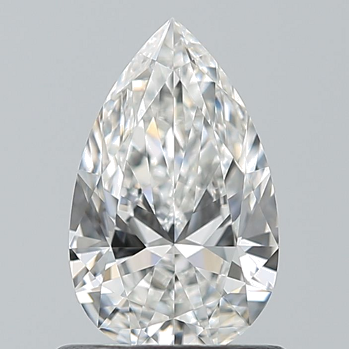 0.7 carat F-VVS2 Natūralus Pear Deimantas (1)