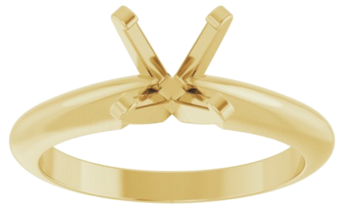 Sužadėtuvių Žiedas „Solitaire“ 14k yellow gold Round 6.5mm (3)
