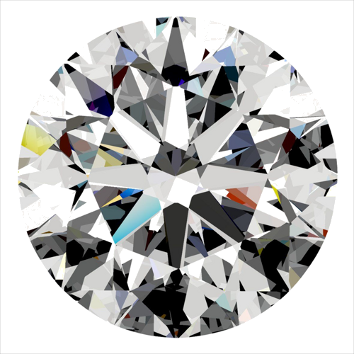 0.34 carat E-VS2 Excellent cut Natūralus Round Deimantas (1)