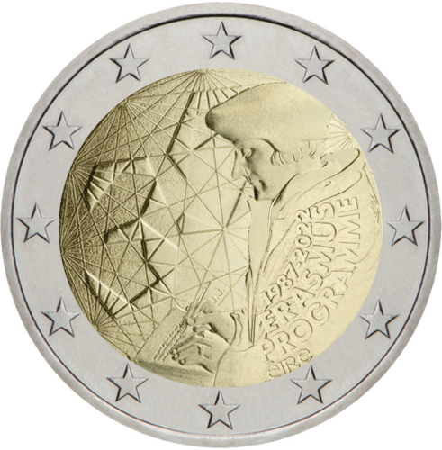 2022 Ирландия 35-летие программы Erasmus монета 2 евро (1)