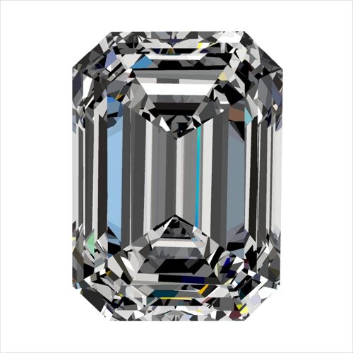 0.35 carat H-VS1 Natūralus Emerald Deimantas (1)