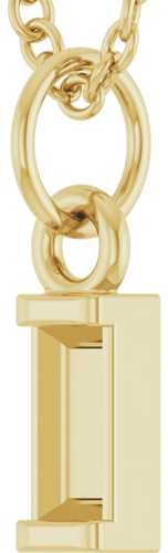 Pakabukas „Family Bar“ 14k yellow gold Straight Baguette 4mm x 2mm (2)