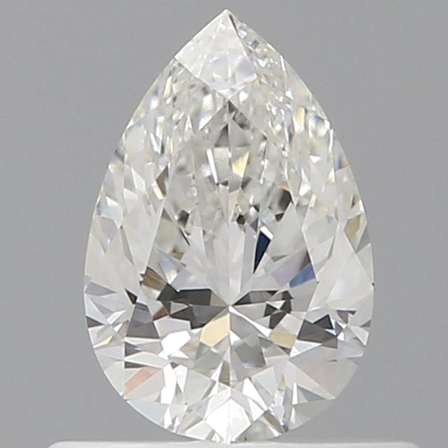 0.5 carat G-VVS2 Natūralus Pear Deimantas (1)