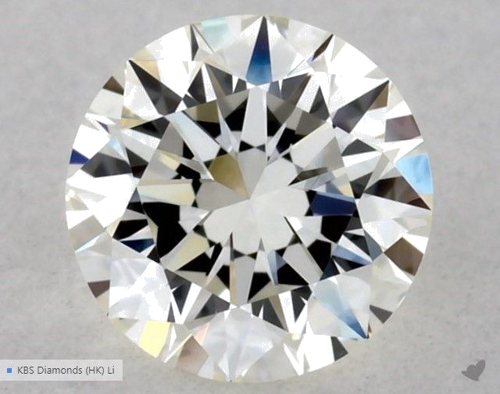 0.52 carat J-VVS1 Excellent cut Natūralus Round Deimantas (1)