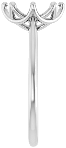 Sužadėtuvių Žiedas „Solitaire“ 14k white gold Oval 10mm x 8mm (4)