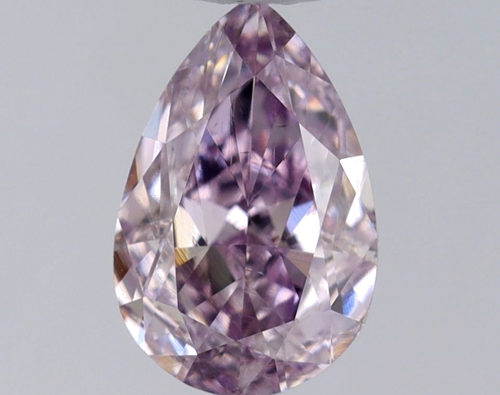 0.33 carat Fancy Intense Pinkish Purple-VS2 Natūralus Pear Deimantas (1)