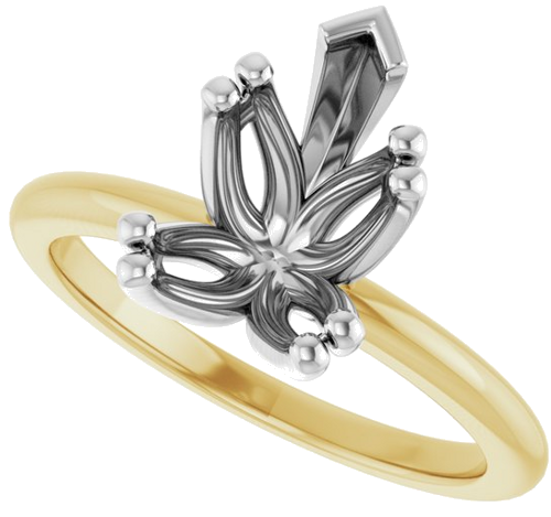 Sužadėtuvių Žiedas „Twin-Prong Octet® Solitaire“ 14k yellow/white gold Pear 11.5mm x 7mm (5)