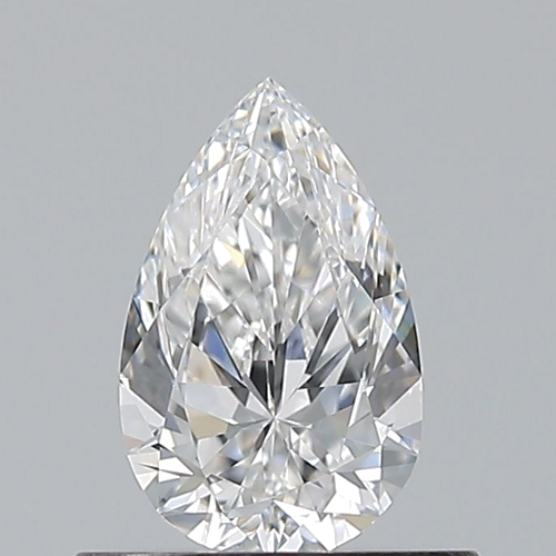 0.5 carat D-VVS2 Natūralus Pear Deimantas (1)