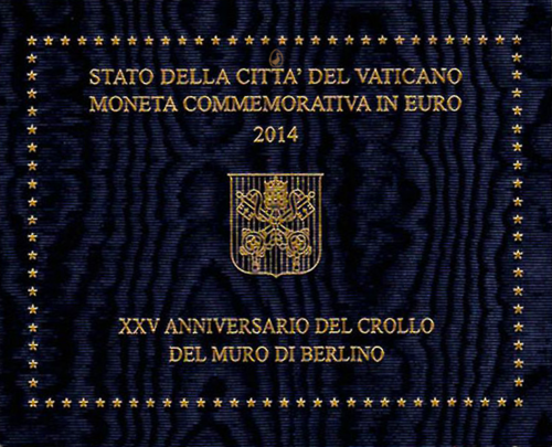 2014 Vatikanas Berlyno siena 2 eurų moneta (3)