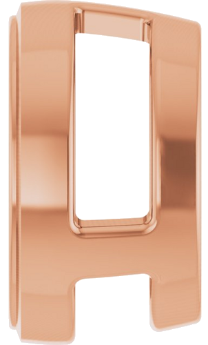 14K Rose 8 mm Round Slide Pendant Mounting (3)