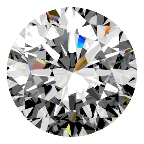 0.4 carat D-SI1 Very Good cut Natūralus Round Deimantas (1)