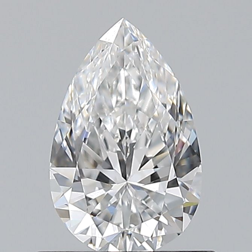 0.7 carat D-IF Natūralus Pear Deimantas (1)