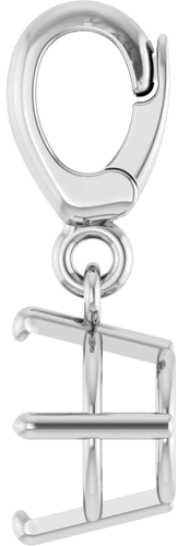 Pakabukas „Solitaire Charm“ 925 Sidabro Round 6mm (3)