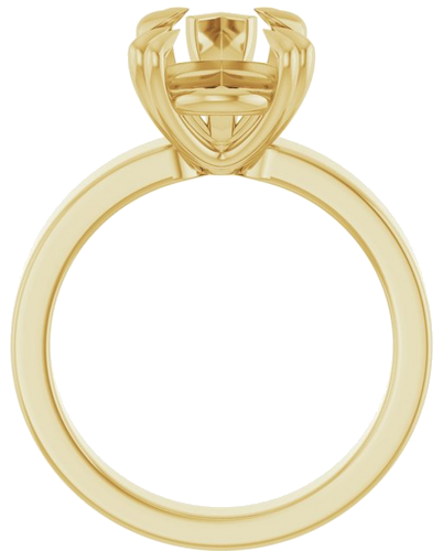 Sužadėtuvių Žiedas „Double Claw-Prong Solitaire“ 14k yellow gold Pear 14mm x 9mm (2)