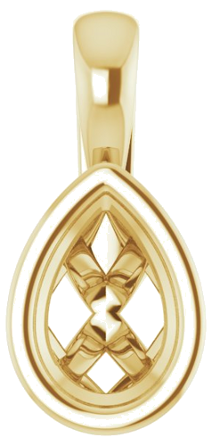 10K Yellow 6x4 mm Pear Pendant Mounting (1)