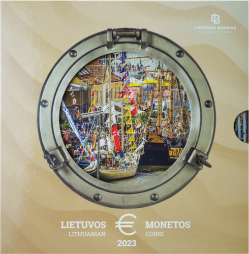 2023 Lietuva Klaipėda Euro monetų BU rinkinys (2)