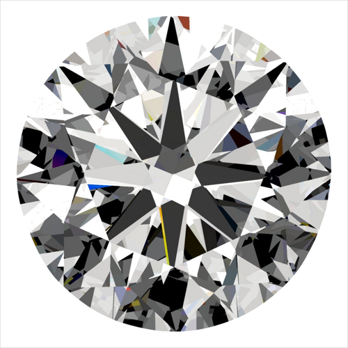 0.5 carat F-SI1 Very Good cut Natūralus Round Deimantas (1)