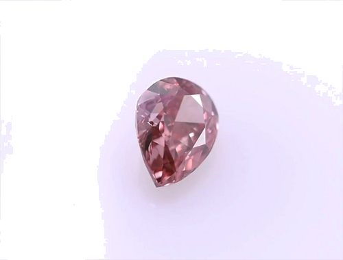 1.5 carat Fancy Deep Brownish Orangey Pink-VS2 Natūralus Pear Deimantas (1)