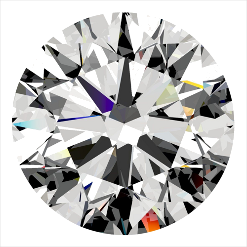 0.5 carat H-SI1 Excellent cut Natūralus Round Deimantas (1)