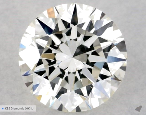 0.53 carat I-VS2 Excellent cut Natūralus Round Deimantas (1)