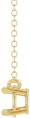 Pakabukas „Solitaire“ 14k yellow gold Round 4.5mm (3)