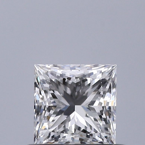 0.5 carat E-VVS2 Natūralus Princess Deimantas (1)