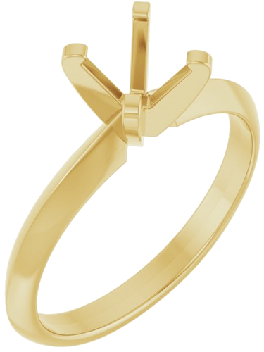 Sužadėtuvių Žiedas „Solitaire“ 14k yellow gold Round 6mm (1)