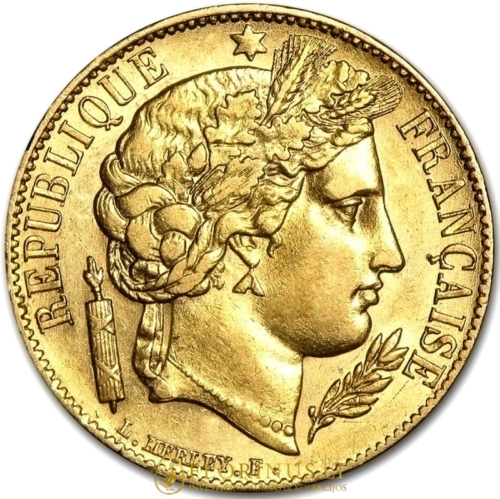 20 франка Серес (1848-1852) Франция златна монета (1)