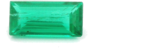0.45 carat GREEN STEP cut Baguette Smaragdas (1)