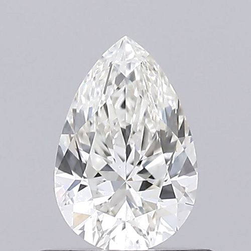 0.55 carat H-VVS2 Natūralus Pear Deimantas (1)