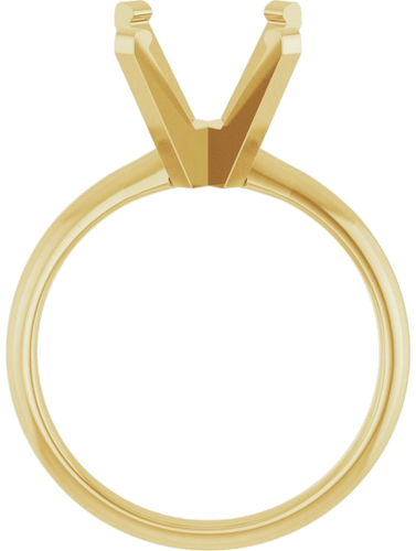 Sužadėtuvių Žiedas „Solitaire“ 14k yellow gold Emerald 10mm x 8mm (2)