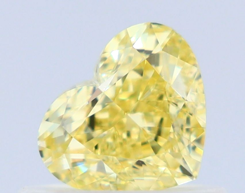 0.54 carat Fancy Intense Yellow-VS1 Natūralus Heart Deimantas (1)