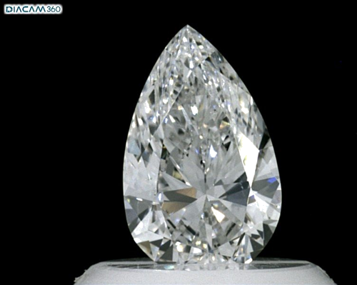 0.5 carat E-SI1 Natūralus Pear Deimantas (1)