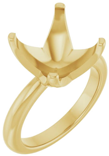 Sužadėtuvių Žiedas „Solstice Solitaire®“ 14k yellow gold Round 13mm (1)