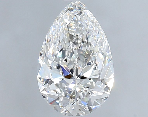 1.0 carat E-VVS2 Natūralus Pear Deimantas (1)